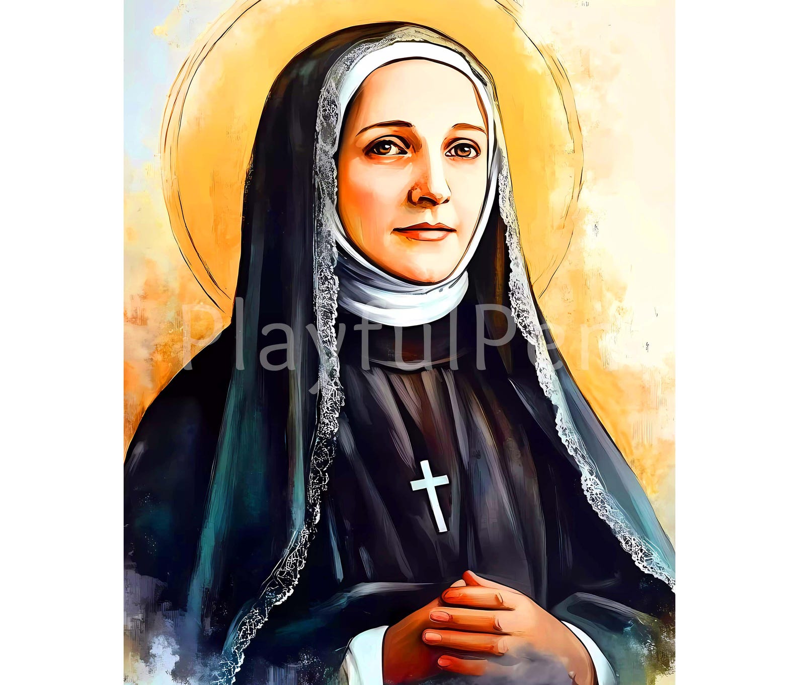 St Frances Xavier Cabrini Printable Wall Art, Mother Cabrini Catholic ...