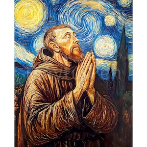 Heiliger Franz von Assisi Wand Kunst druckbare, digitale Download christlich-katholische druckbare Poster Druck, religiöse Kunst