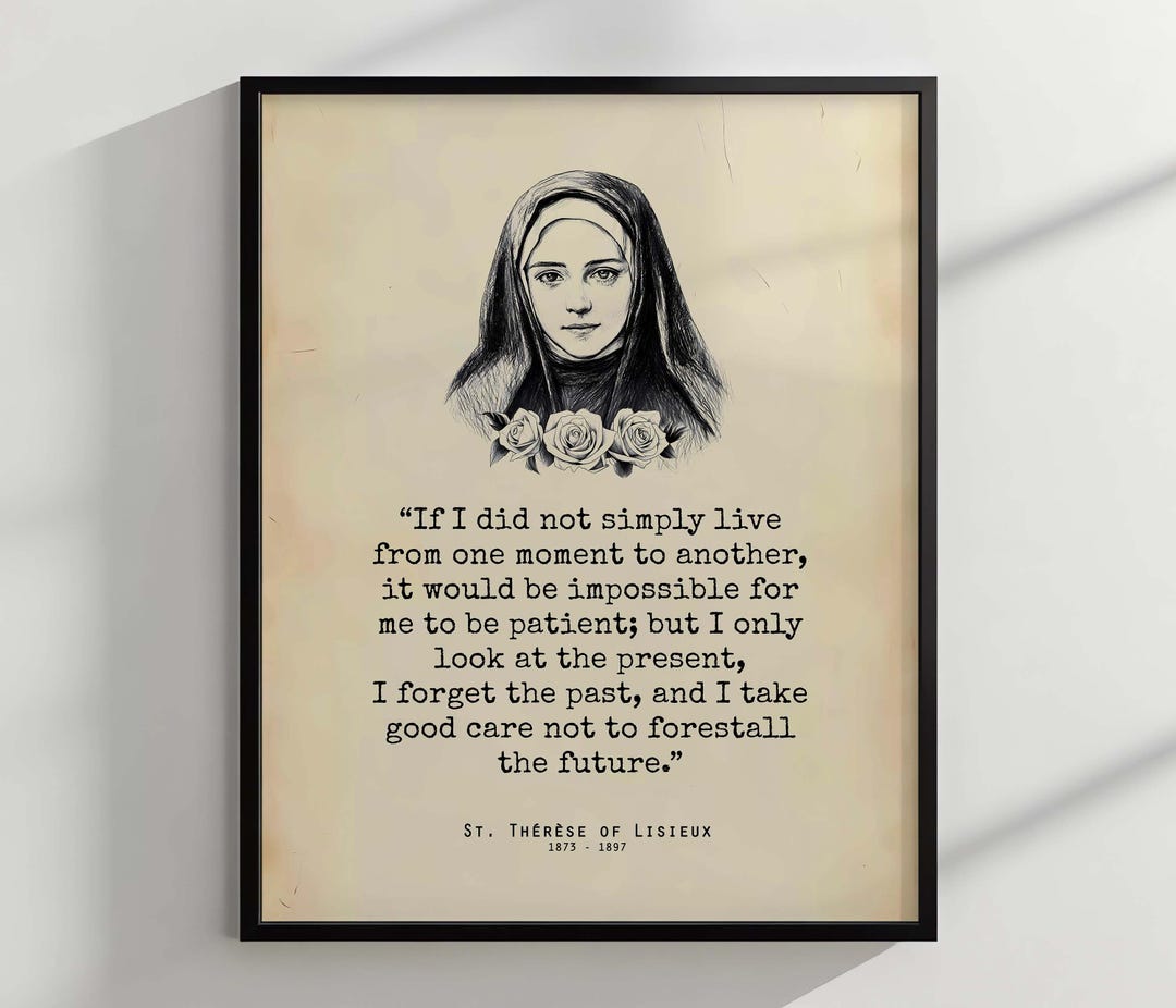 St Therese of Lisieux Quote Wall Art, Saint Therese of the Child Jesus ...