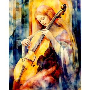 Saint Cecilia Wall Art Printable, Catholic Poster Religious Saints Art Print, St Cecilia Catholic Printable, Instant Digital Download