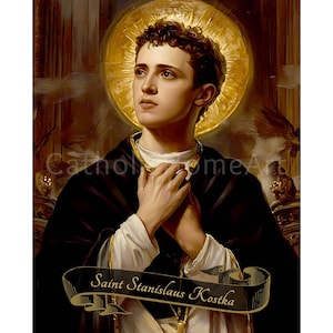 Saint Stanislaus Kostka Art Print, Catholic Poster (digital Download ...