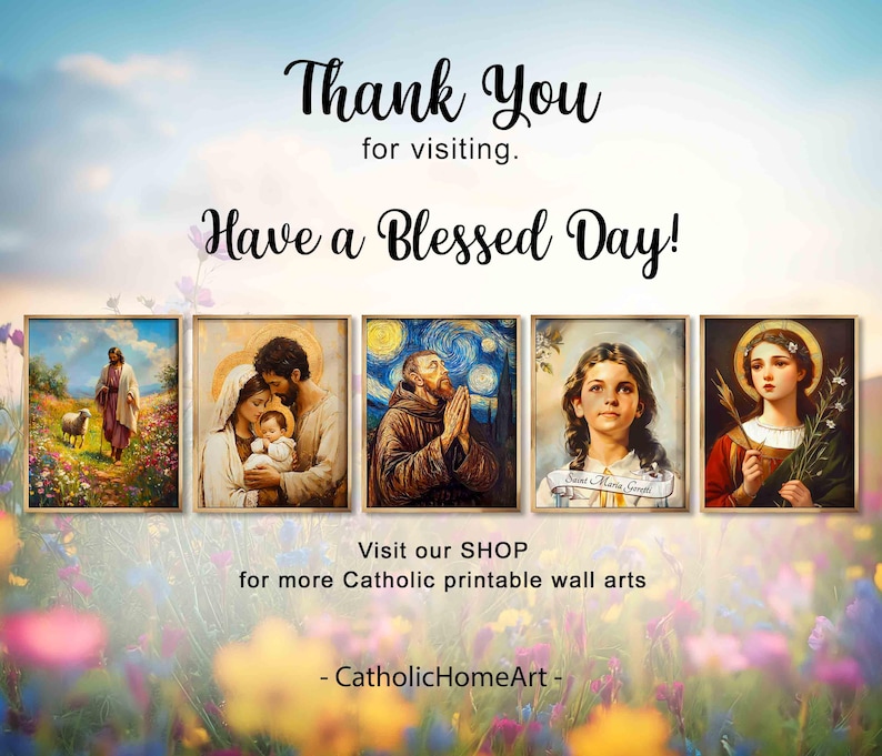 Saint Maria Goretti Printable Wall Art, St Maria Goretti Catholic ...