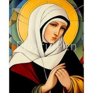 Saint Margaret of Castello Printable Wall Art, St. Margaret Castello Digital Download