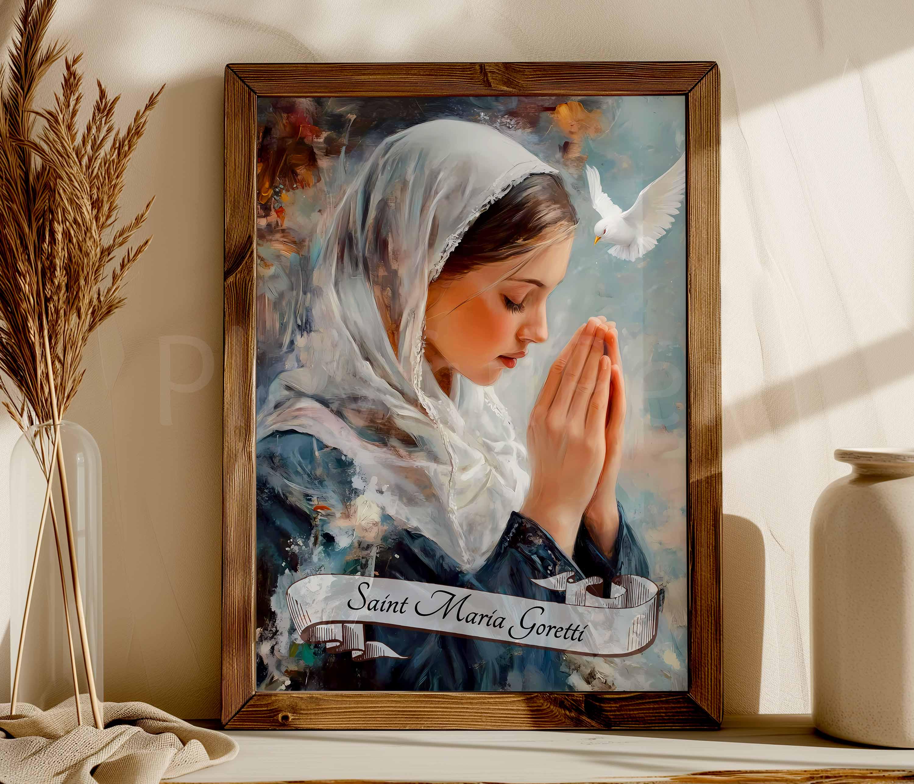 Saint Maria Goretti Printable Wall Art, Digital Download - Etsy
