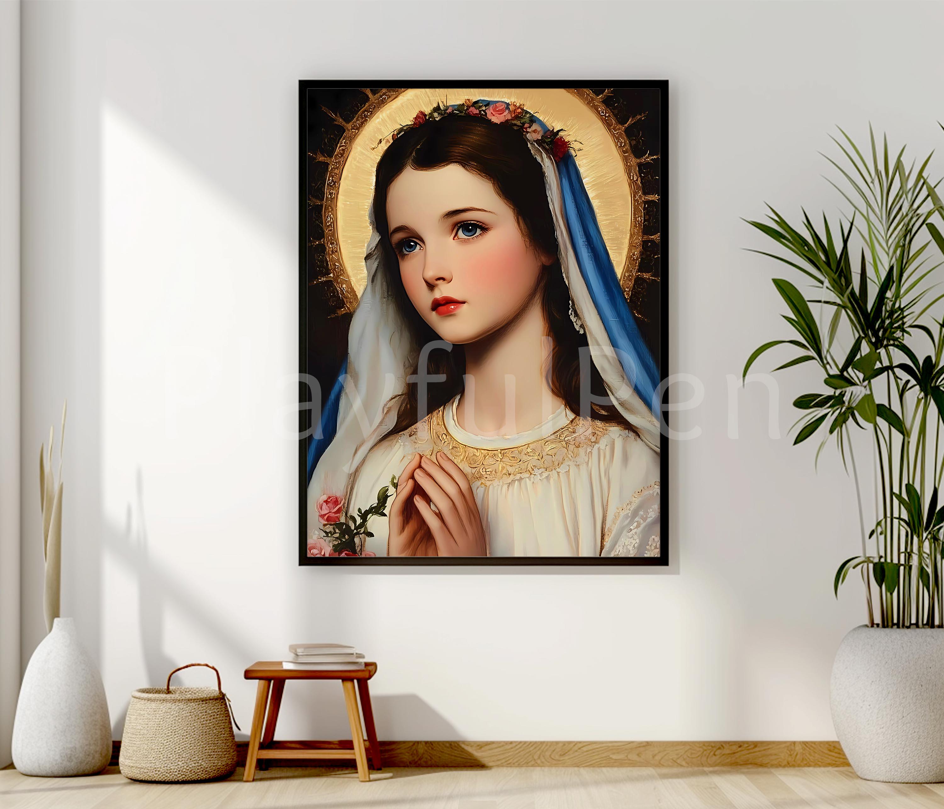 Saint Maria Goretti Printable Wall Art, Catholic Poster Print ...