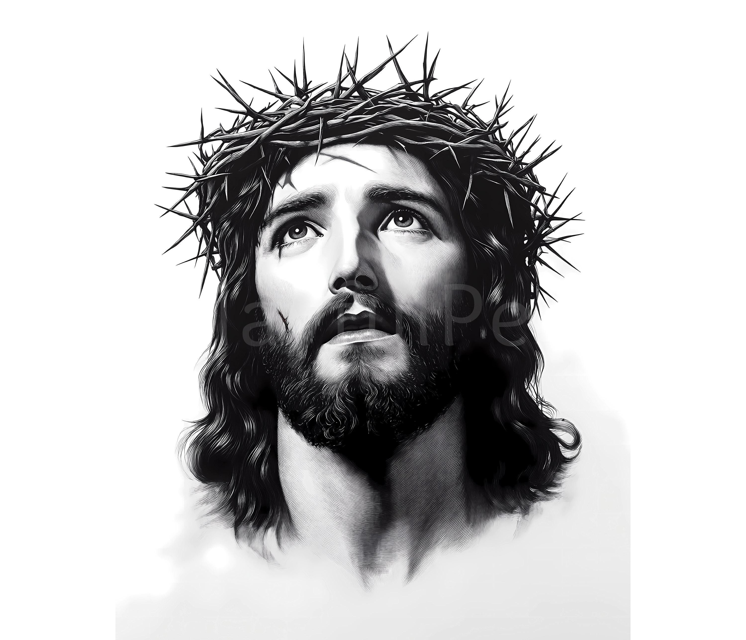 イエス・キリストの肖像画の印刷可能なポスター、イエスの肖像画の壁