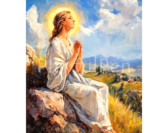 St Zita Wall Art Print, Saint Zita of Lucca Picture Digital Download, Catholic Printable Poster, Religious Art Home Decor