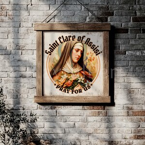 St Clare Clipart PNG, Saint Clare of Assisi PNG Pray for Us Clip Art ...