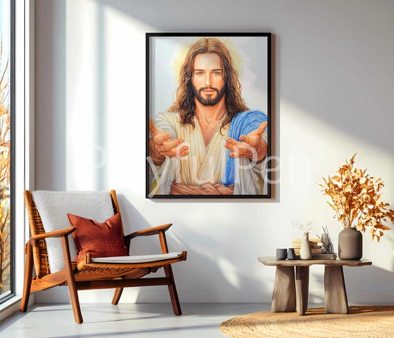 Jesus is Calling Wall Art Printable Poster, Jesus Calling Me Art