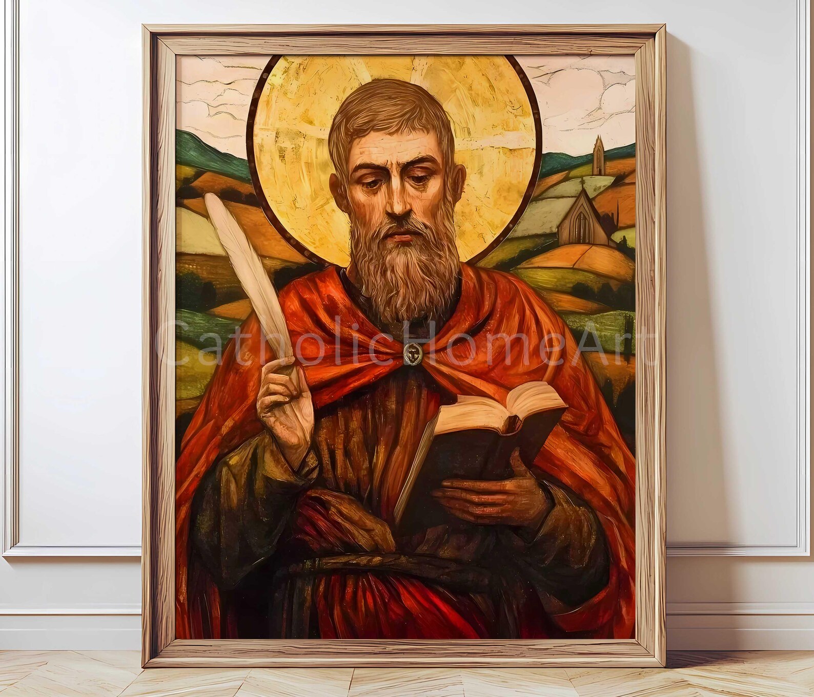 St Bede the Venerable Wall Art Printable, Saint Bede Catholic Wall Art ...