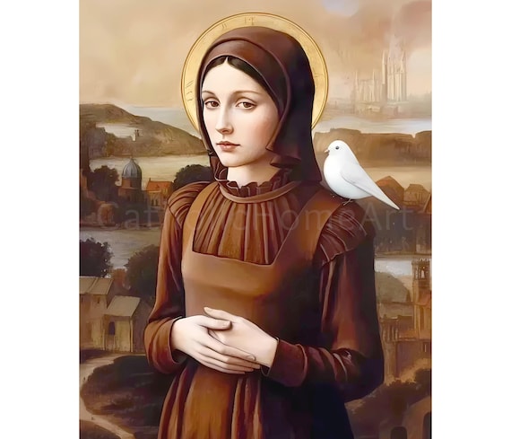 saint with brown dress Preparing for All Saints' Day