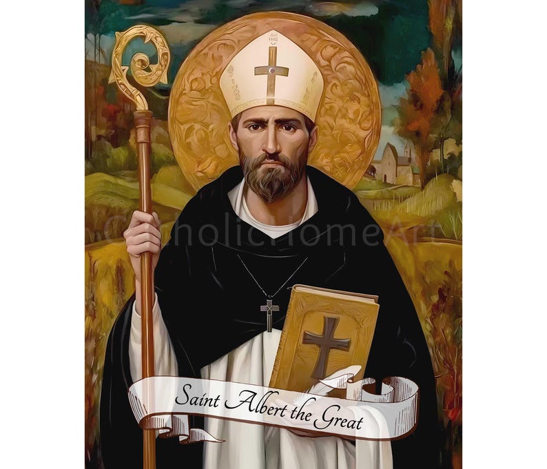 St. Albert Printable Wall Art, Saint Albert the Great Picture, Catholic ...