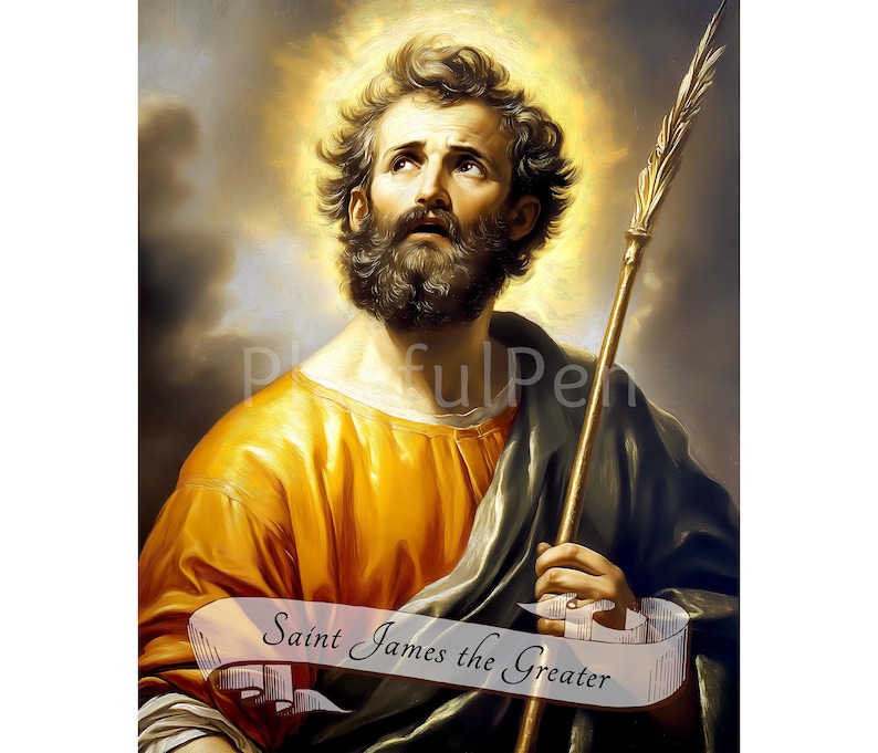 Saint James the Greater Printable Wall Art Print, Digital Download ...