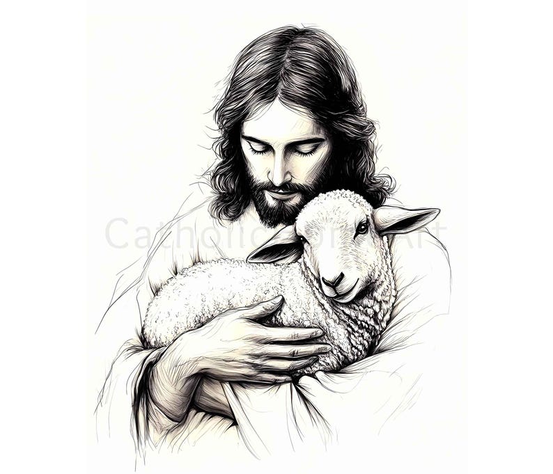 Jesus the Good Shepherd Printable Wall Art