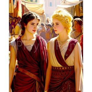 Sts Perpetua and Felicity Wall Art, Catholic Saints Printable Poster, Patron Saints of Mothers, Christian Prints, Religious Digital Download