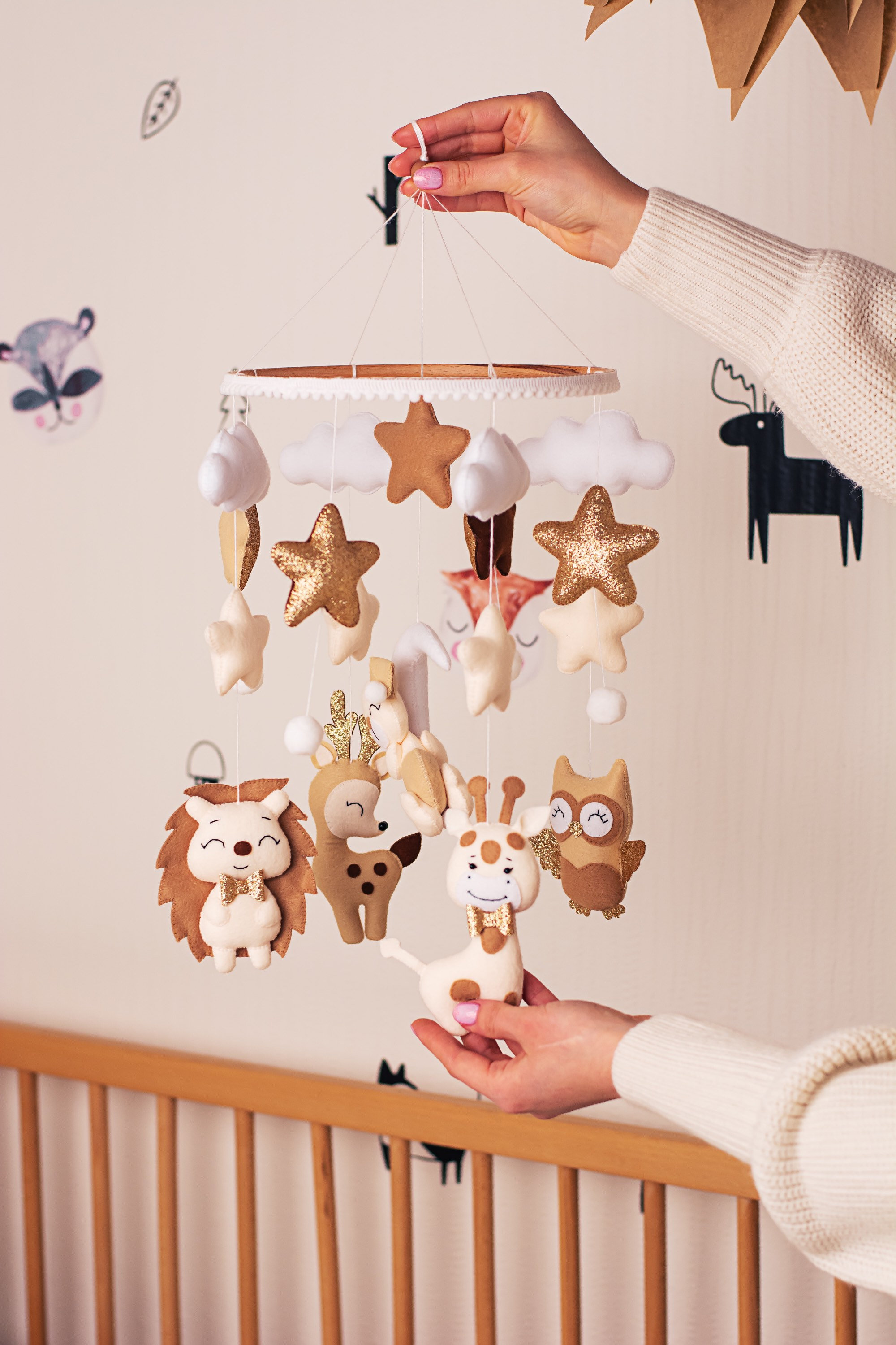 Baby Mobile Junge Kinderzimmer. Neutrales Kinderzimmer Mobile | Etsy