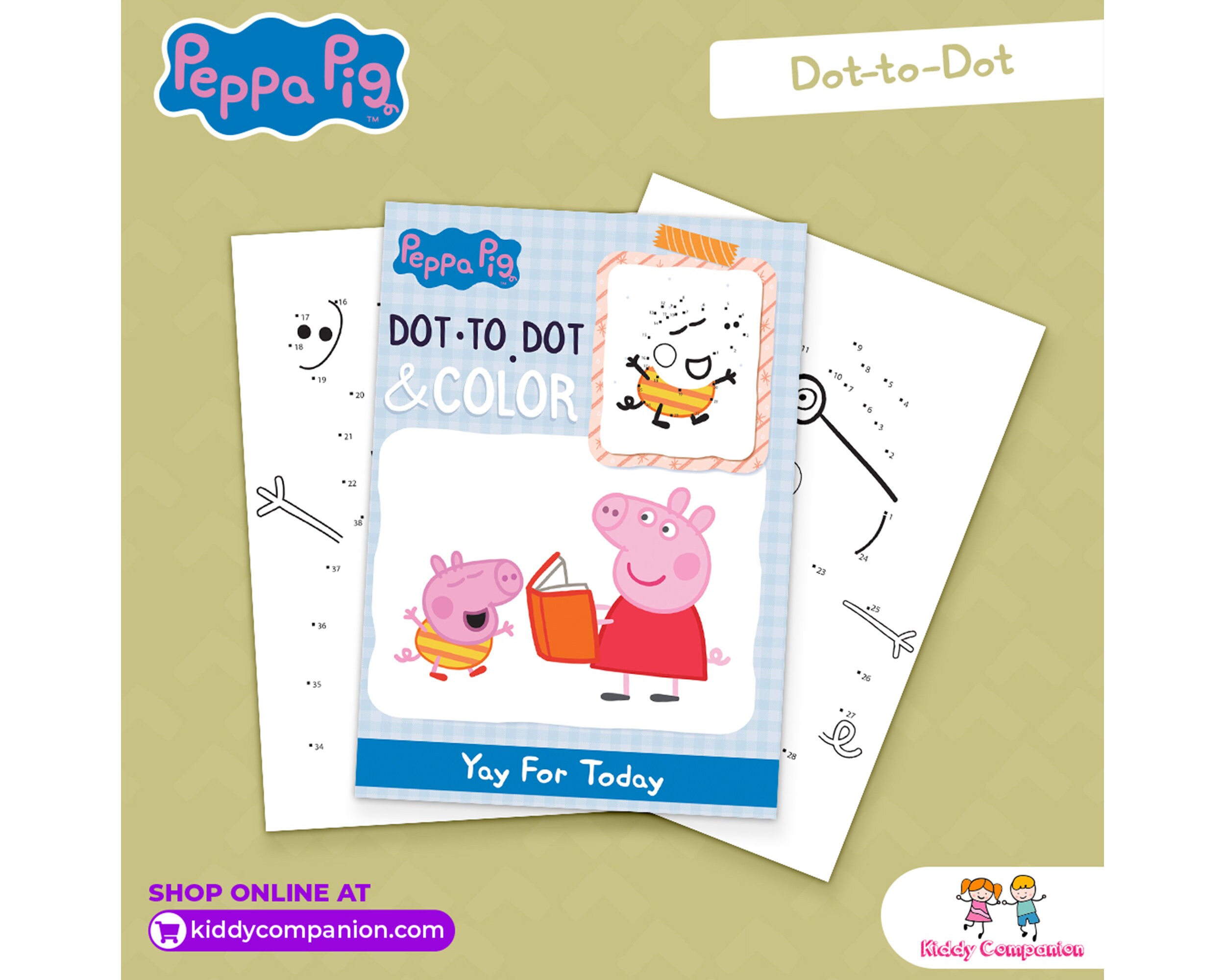 Authentic Peppa Pig Dot to Dot Activity Edition - Etsy