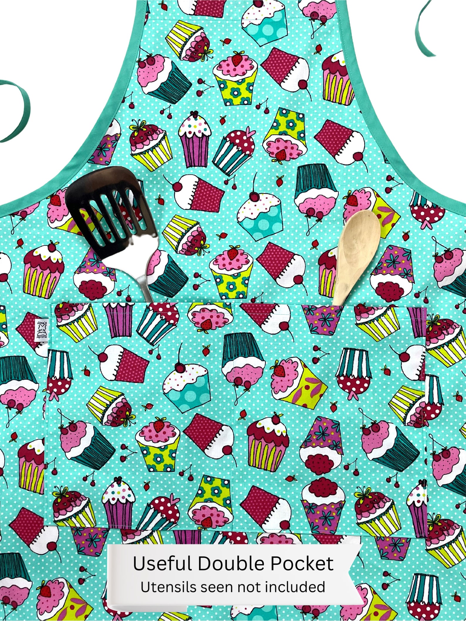 Cupcake Apron Bakery Apron Bake Shop Fun Cute Fun Apron for Etsy