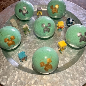 Bath Bomb_minecraft_kids Bath Bombs_bath Gift Set_fun Color Bath Water ...
