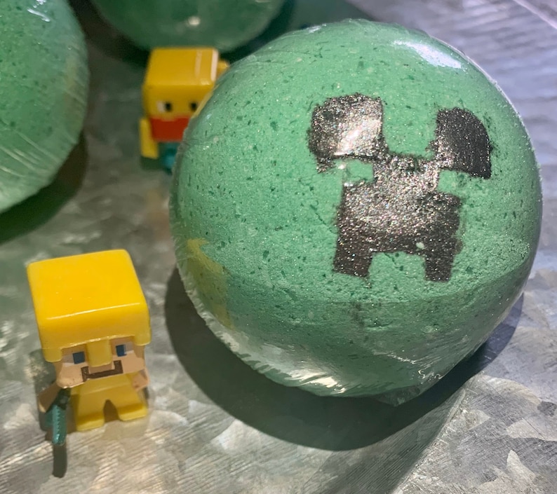 Bath Bomb_minecraft_kids Bath Bombs_bath Gift Set_fun Color - Etsy