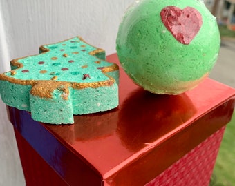 Christmas grinch_bathbomb_gift_christmas_bath_office gift_favors