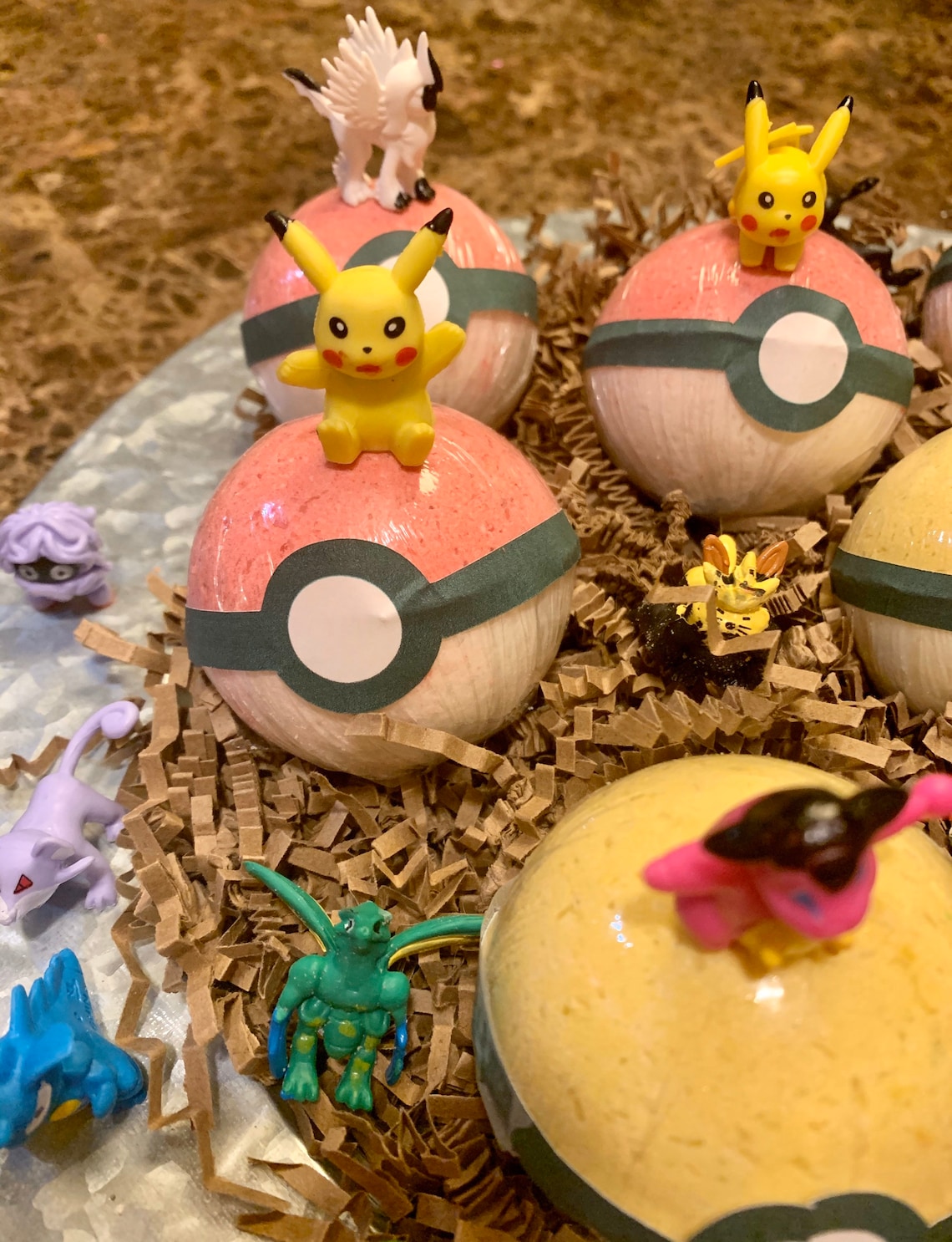 Pokémon bath bombs_pokemon bathbombs_surprise toy_kid Etsy