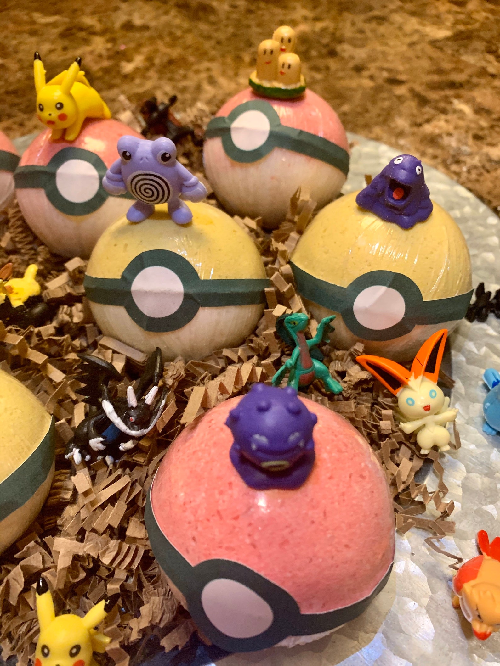 Pokémon bath bombs_pokemon bathbombs_surprise toy_kid Etsy