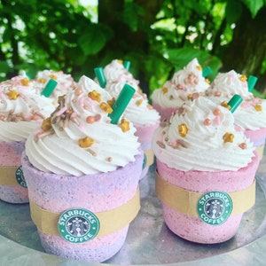 Bath bomb_unicorn bath bomb_frappe bath bomb_frappe__gift for girl_party favors_girl party favor__bridal shower gift_kid bath bomb image 3