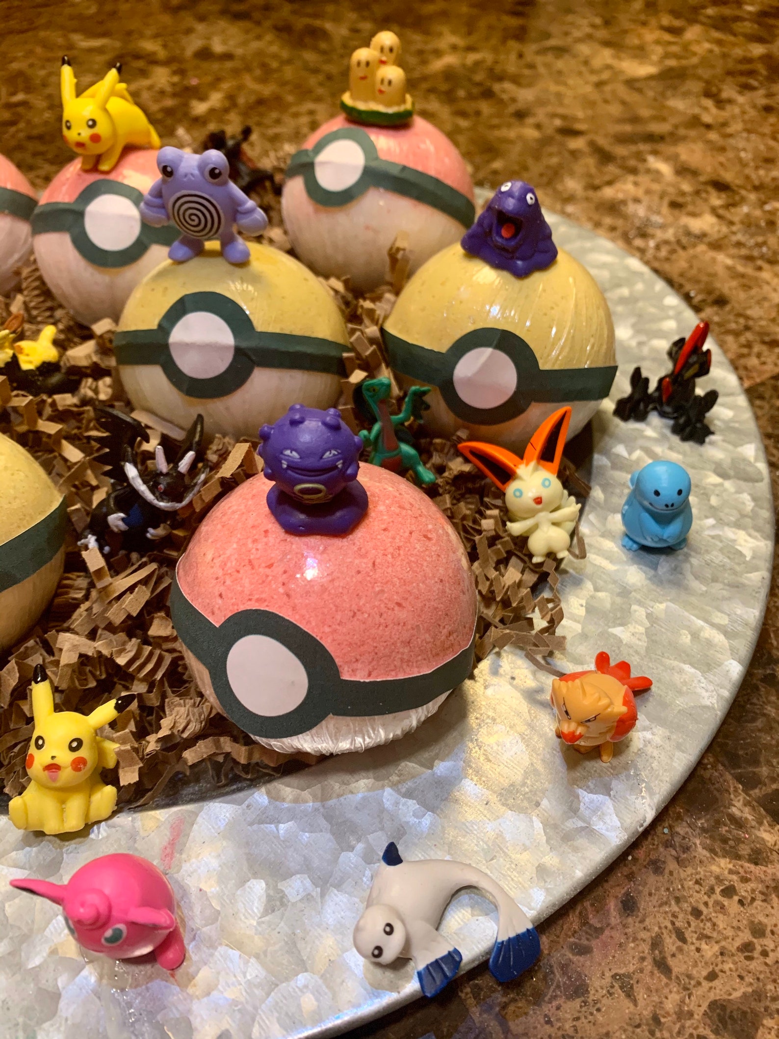 Pokémon bath bombs_pokemon bathbombs_surprise toy_kid | Etsy