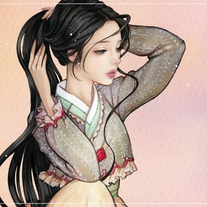 Davin, adesivi per ragazze, illustrazioni acquerello