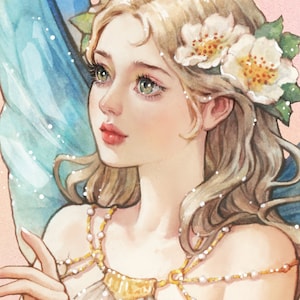 Wendy / adesivi ragazza di carta / illustrazione acquerello / 4 colori / 40 fogli