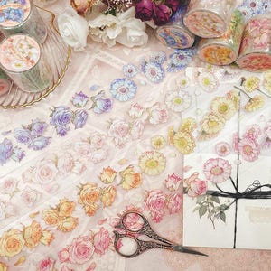 PET_Flower Party / illustration du ruban de masquage