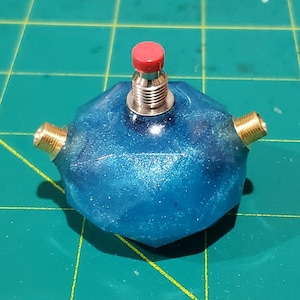 Inline CV and Audio Momentary OFF Button Cast In Epoxy (24 Color Options and 2 Shape Options)