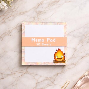 Calcifer Memo Pad: Howl's Moving Castle Tear Away Pad