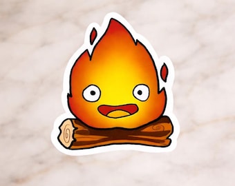 Calcifer Sticker: Howl's Moving Castle Waterproof Decal