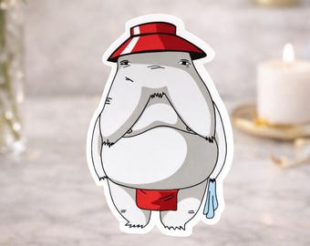 Radish Spirit Spirited Away Sticker: Waterproof Glossy Laptop Decal