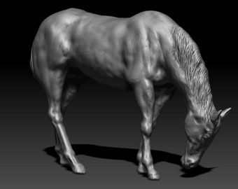 3D Horse Sculpture File for 3D Printing (Digital Download)