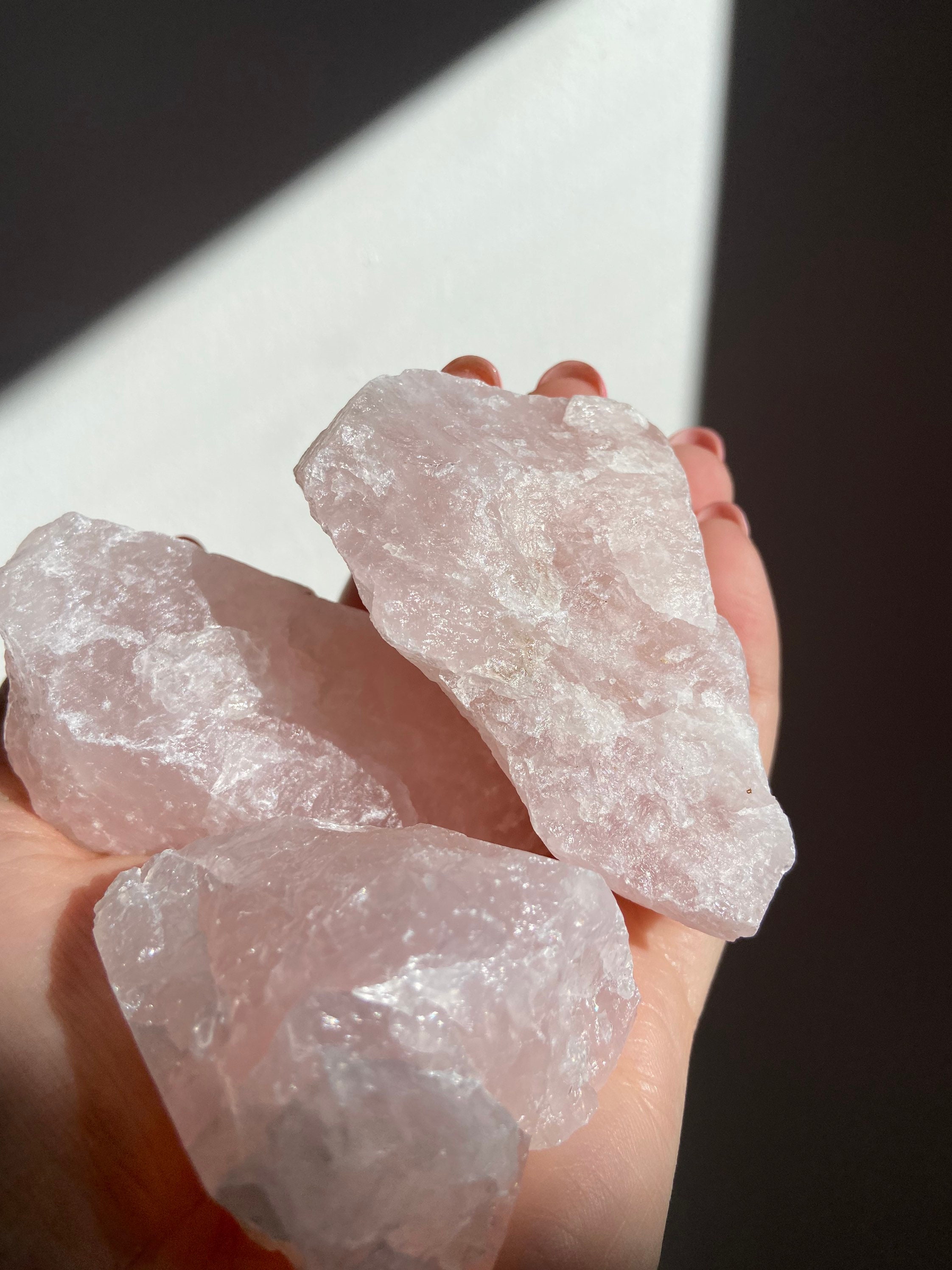 Rose Quartz Raw Chunk / Rose Quartz Crystal / Rose Quartz in the UK