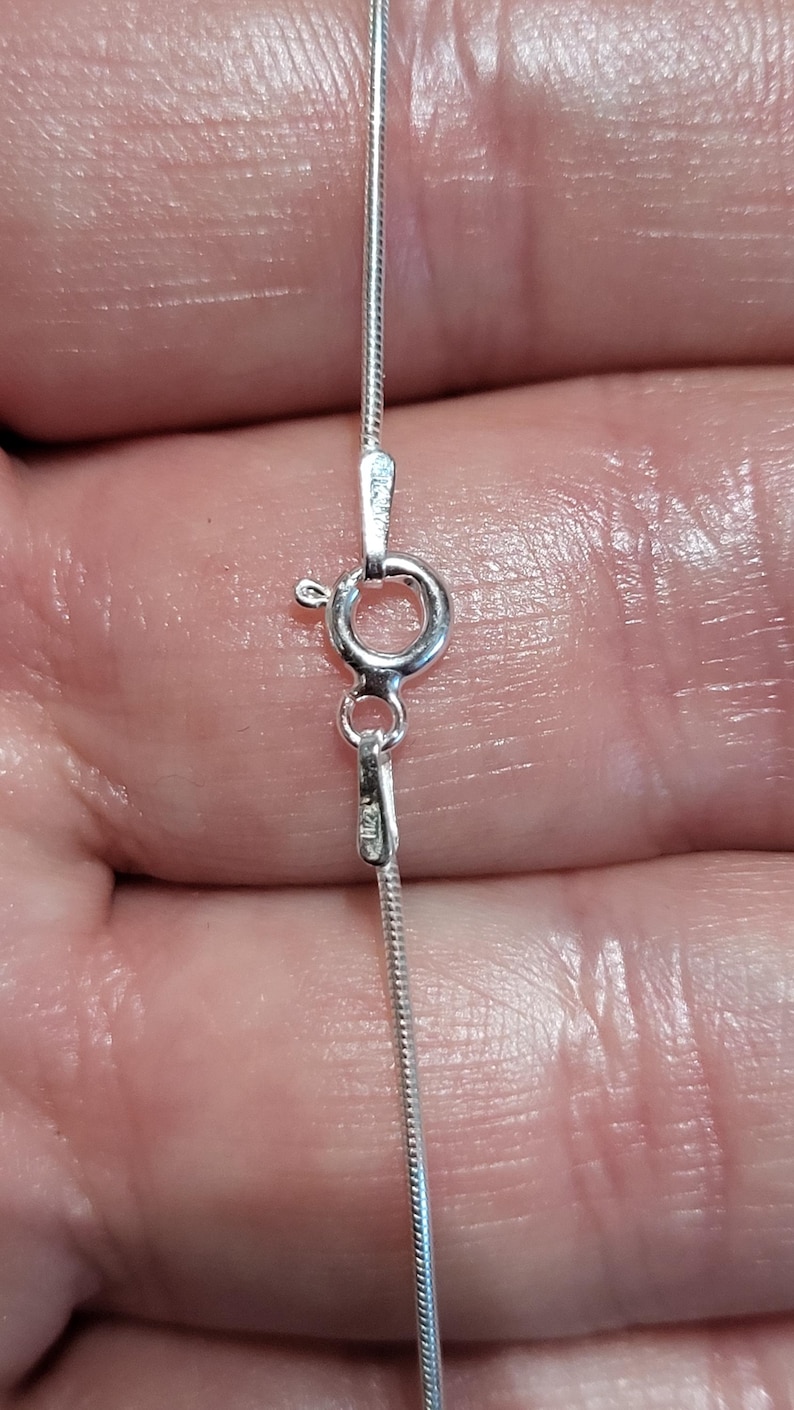 Solid 925 Sterling Silver Snake Necklace, 34-80 cm, Snake Necklace, Snake Necklace, Silver Necklace, Quality Made in Italy image 10