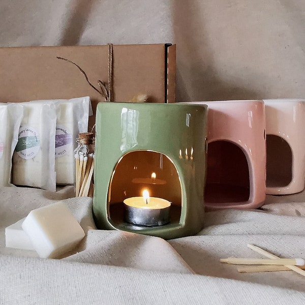Wax Melt Burner Assorted  ceramic burner gift set Valentines Home Decor Gift Box Aromatherapy gift Wax Warmer Birthday Gift