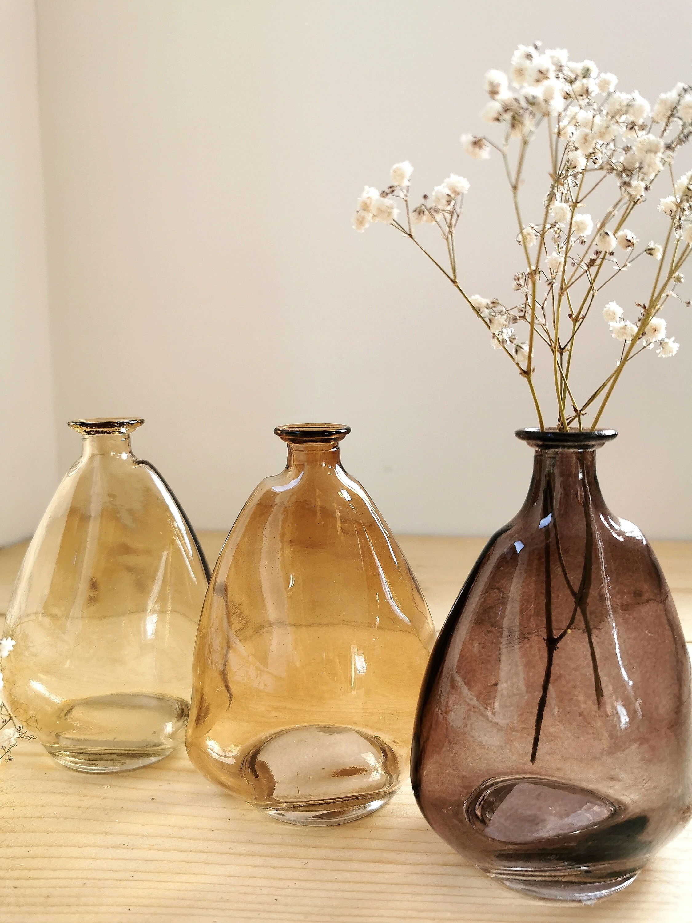 Assorted Bud Glass Vase Coloured Vase Natural Vase Etsy UK