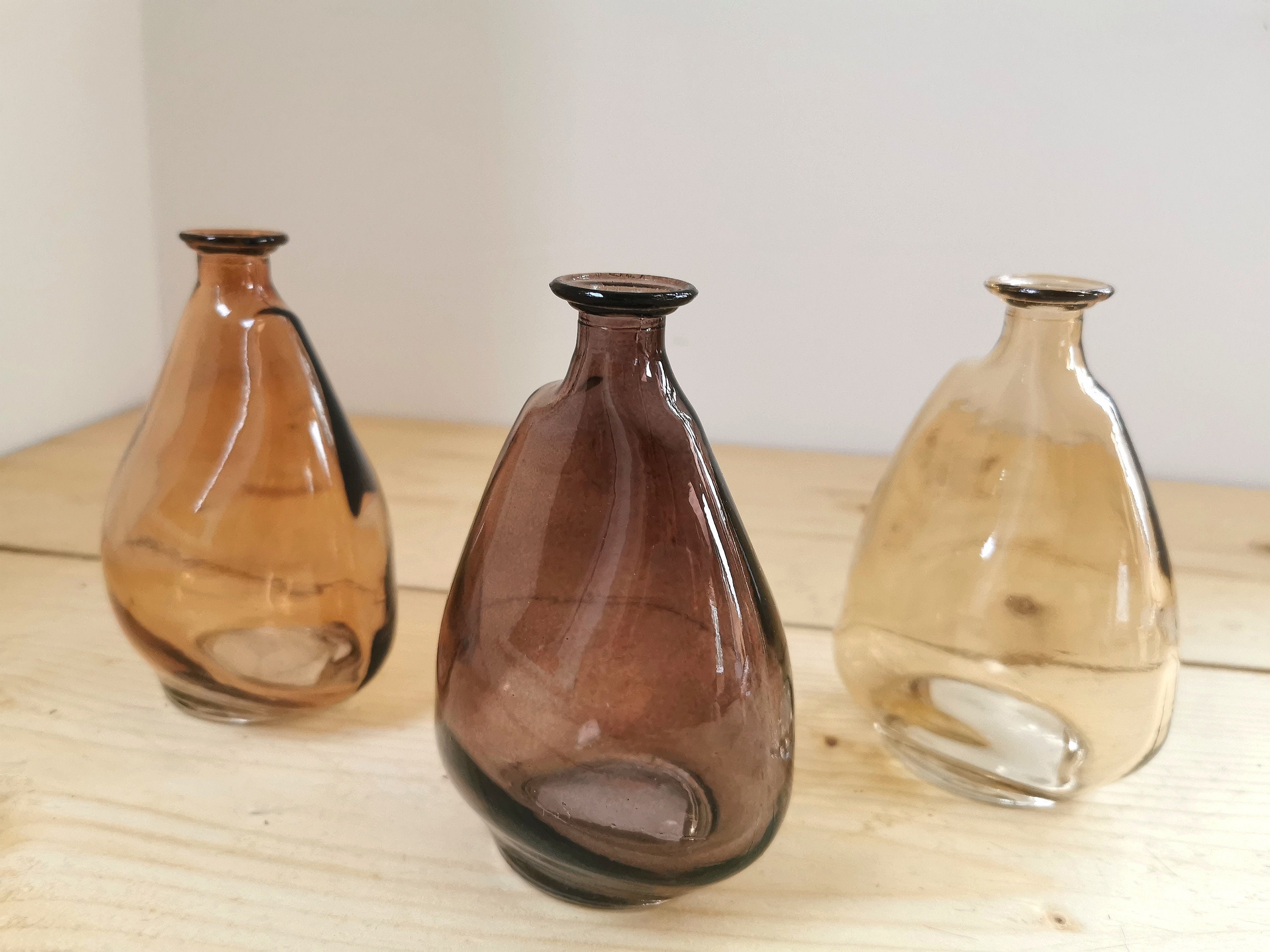 Assorted Bud Glass Vase Coloured Vase Natural Vase Etsy UK