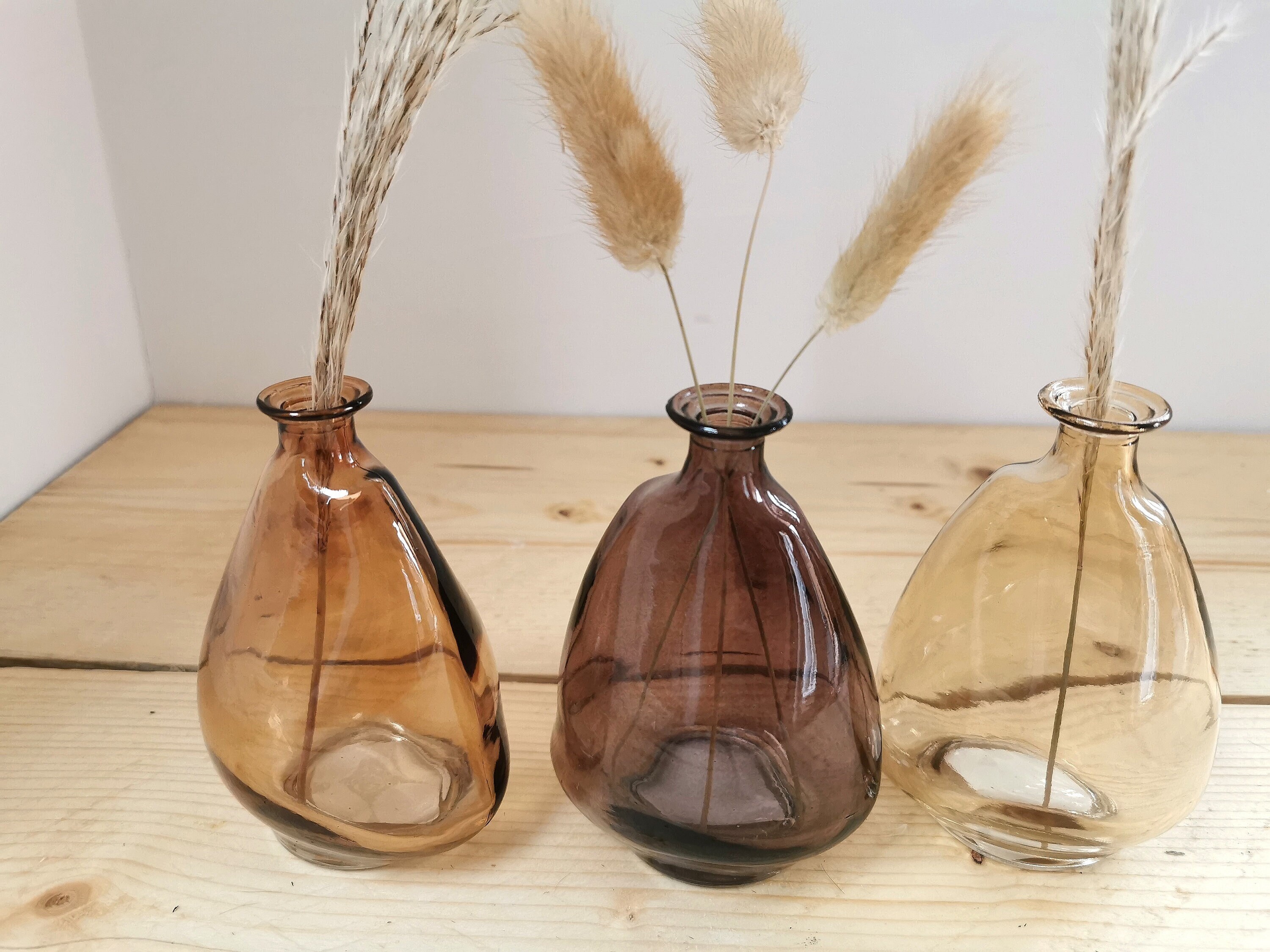 Assorted Bud Glass Vase Coloured Vase Natural Vase Etsy UK