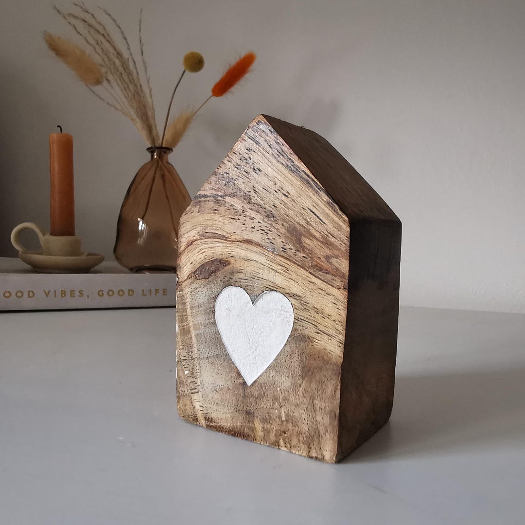 Wooden House Decoration Autumn Home Decor Ornaments New Home