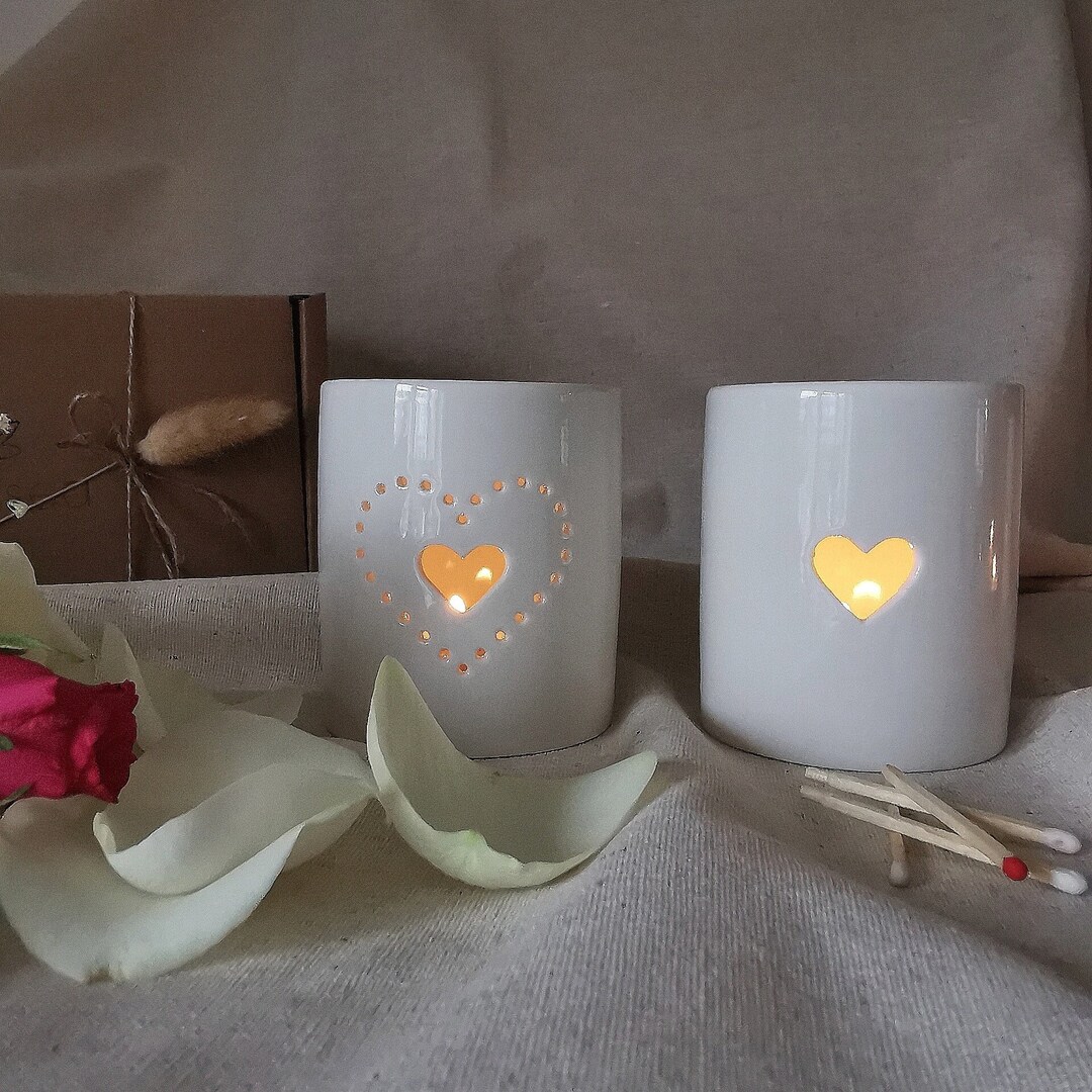 Heart Star Cut Out Tea Light Holder Wedding Party Table Decoration Gift