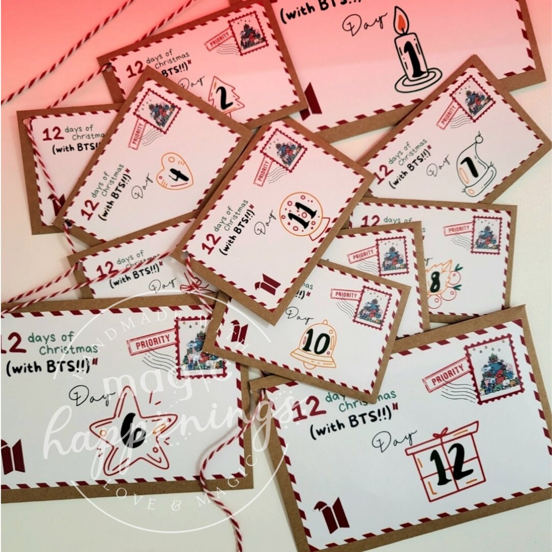 bts-advent-calendar-12-days-of-christmas-with-bts-etsy