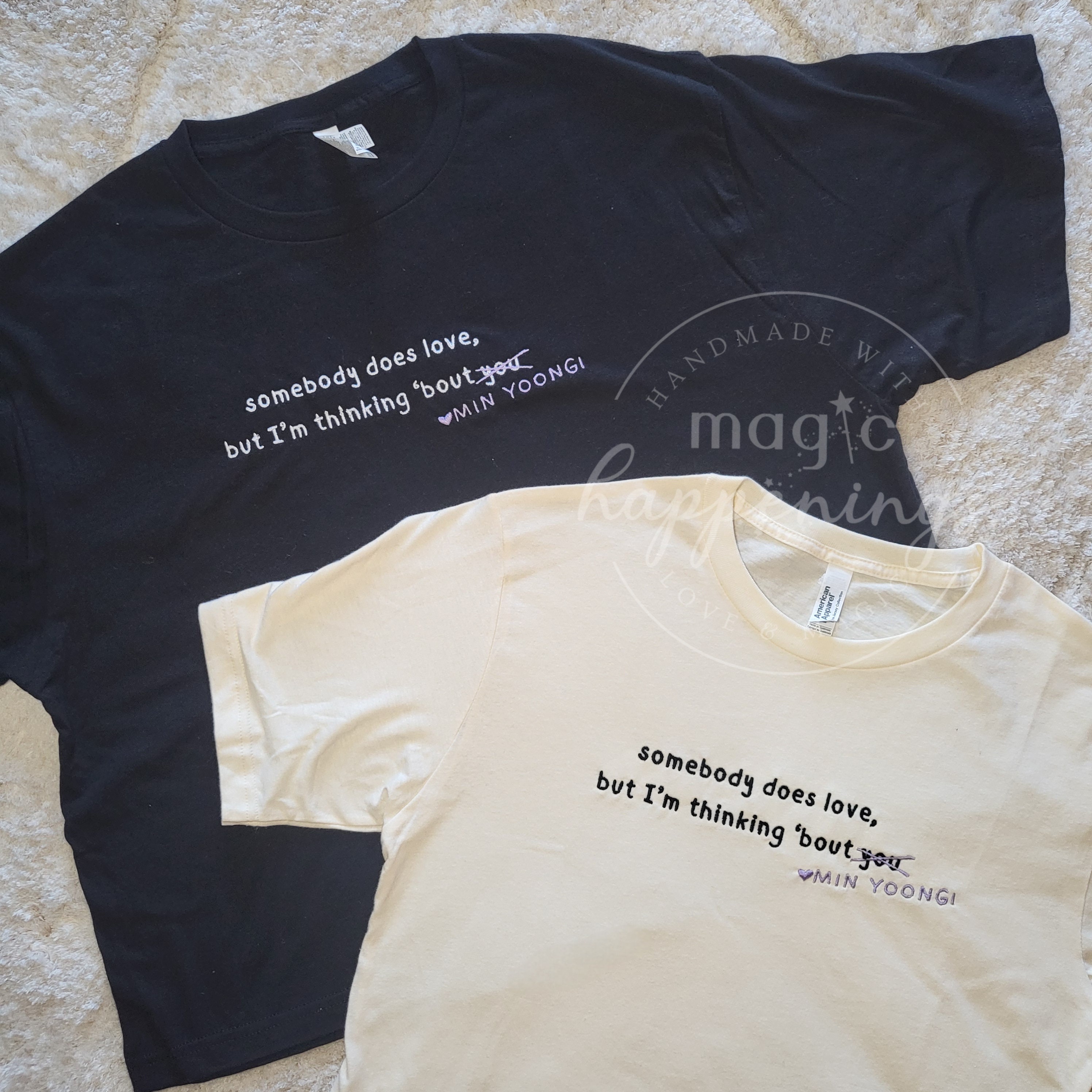 Somebody Does Love Embroidered Boxy Tee - Etsy