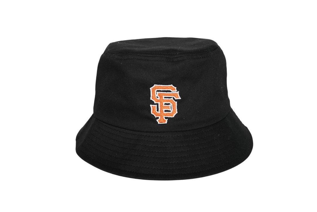 Vintage United Airlines San Francisco SF Giants White Bucket Hat
