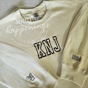 Bias Embroidered Sweatshirt