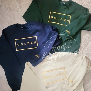 Golden Embroidered Sweatshirt
